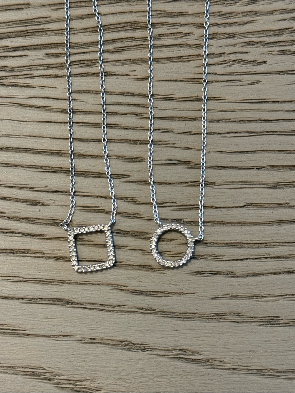 Adina Reyter Square and Round Pavé
Diamond Necklace Bundle